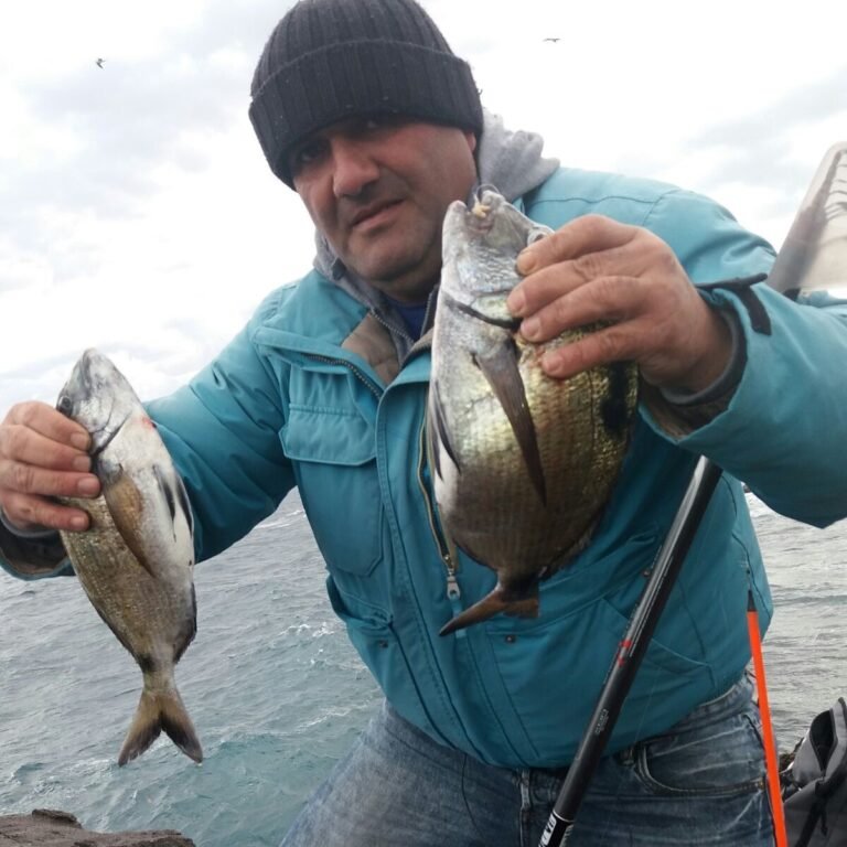 Un cliente di Milone Sport con la sua cattura