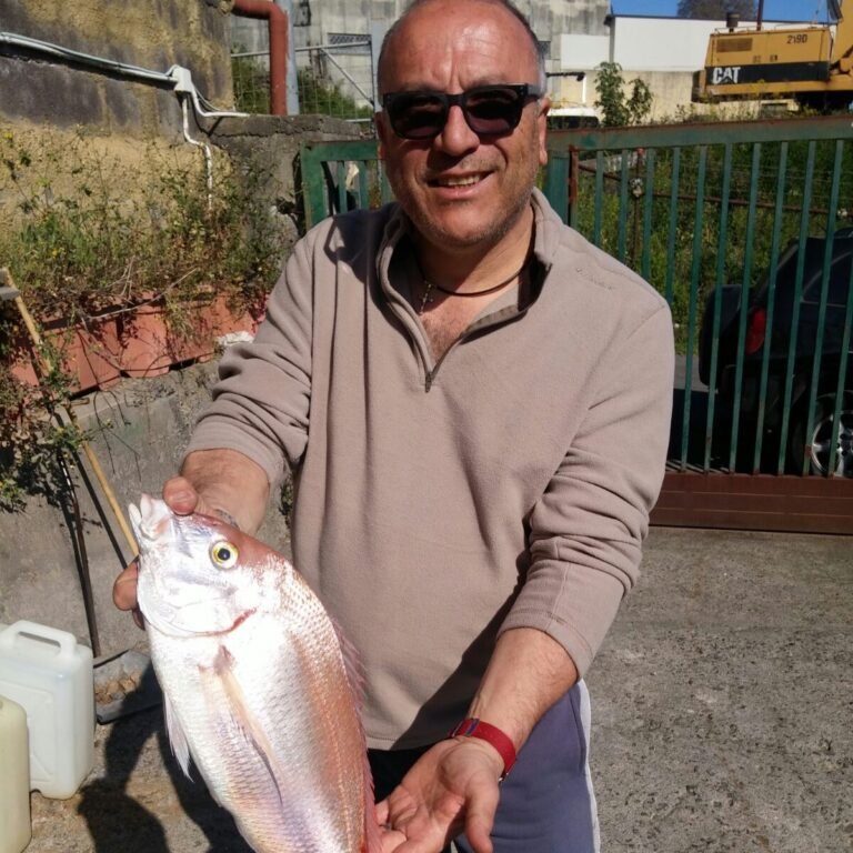 Un cliente di Milone Sport con la sua cattura