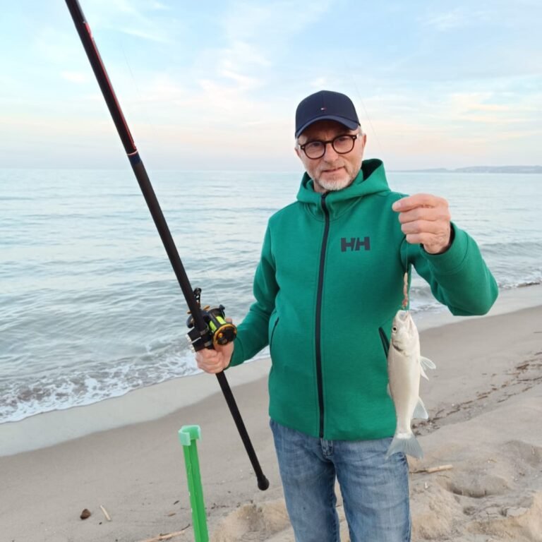 Un cliente di Milone Sport con la sua cattura