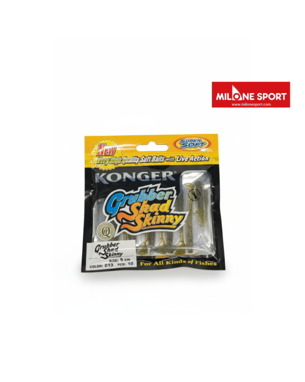 6 Konger Grubber Shad Skinny