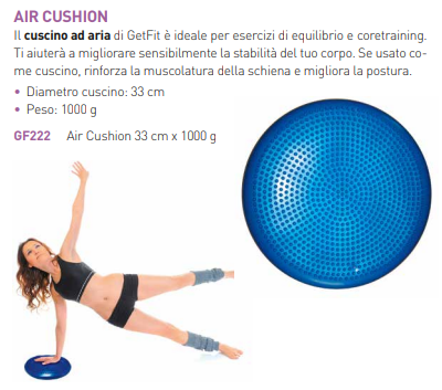 Cuscino Propriocettivo Air Cushion 33cm - Disco per Equilibrio e Core Stability