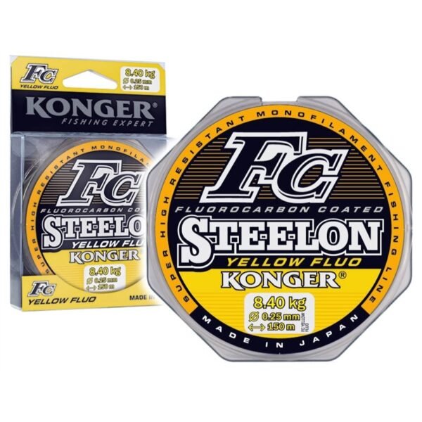 filo-fluorocarbon-konger-steelon-yellow-fluo-produttore-1 Filo fluorocarbon Konger Steelon Yellow Fluo