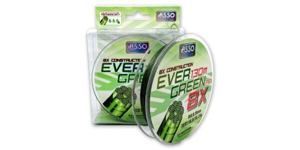 Filo trecciato Asso PE 8X Evergreen